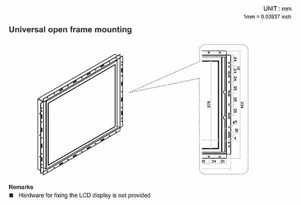 Open-Frame Panel PC Mounting