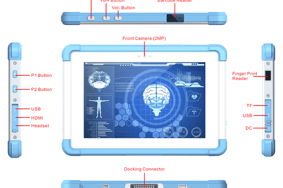 MJ-80 Medical Grade Android Tablet