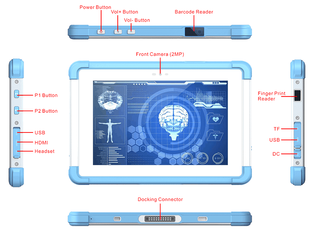 MJ-80 Medical Grade Android Tablet