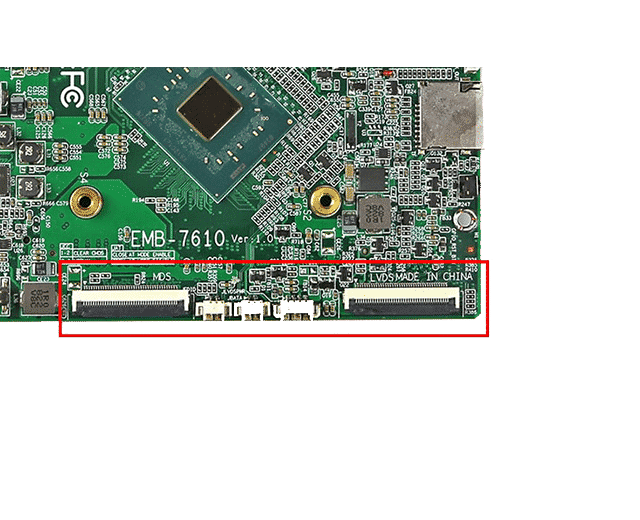 Intel Apollo Lake N3450 SBC | EMB-7610 – eDP MIPI LVDS