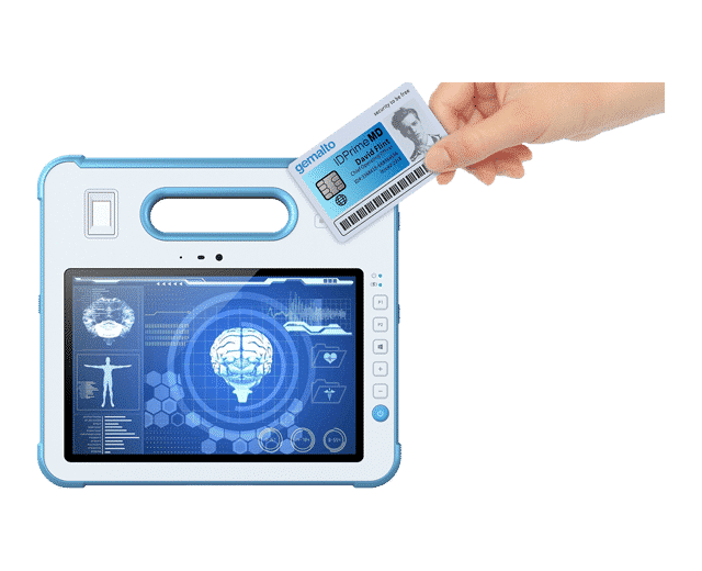 Medical Tablet with RFID Security Card Reader