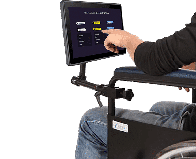 Tablet with Medical Cart Mounting