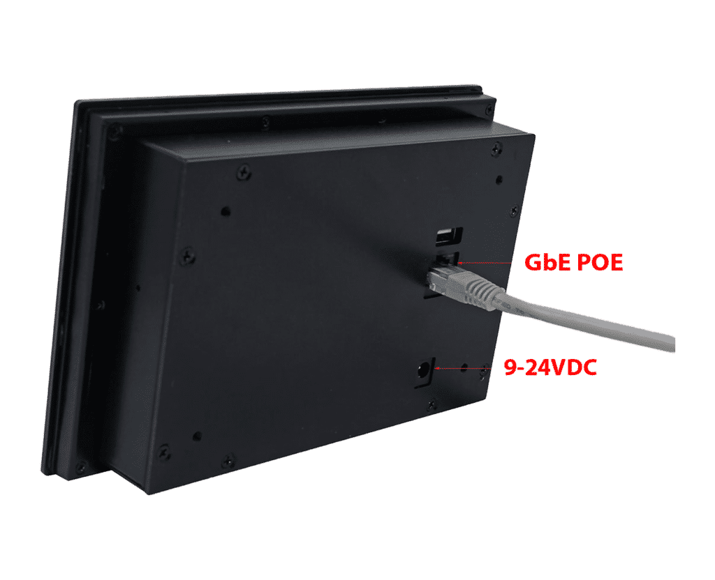 Drop-In Wall-Mount Frameless Panel PC - GbE POE or 9-24VDC