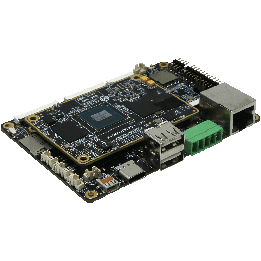 EMB-2239 Pico-ITX embedded board front ports angled right